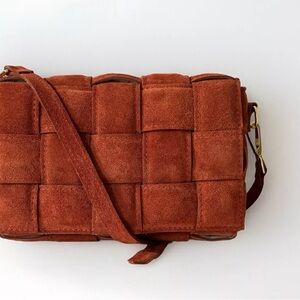 VIOLA CASTELLANI Suede crossbody purse